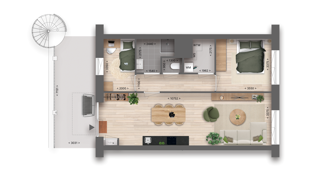 mediumsize floorplan